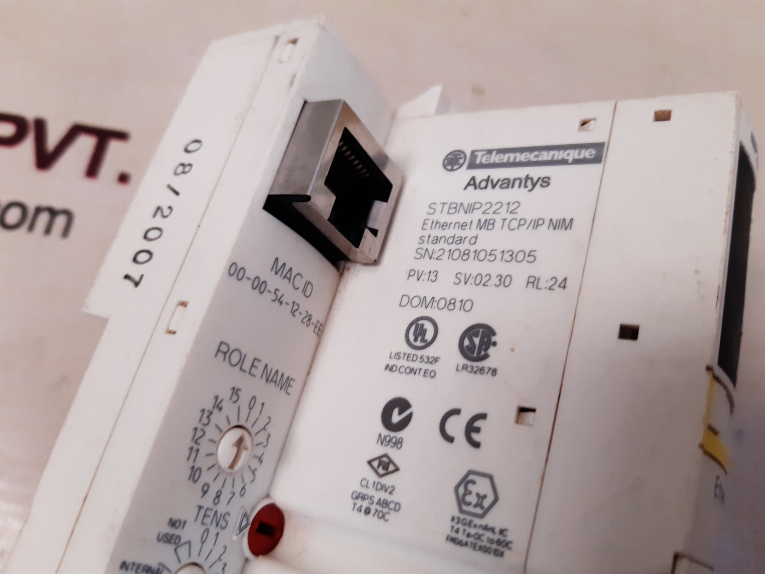 Telemecanique stbnip2212 network interface module 