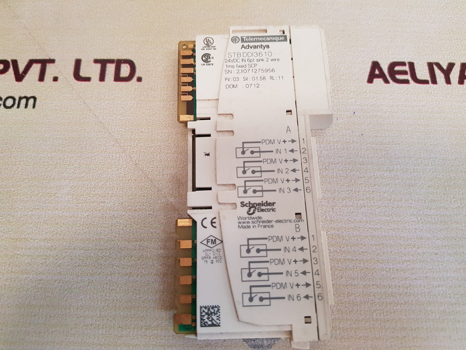 Telemecanique advantys stbddi3610 input module 