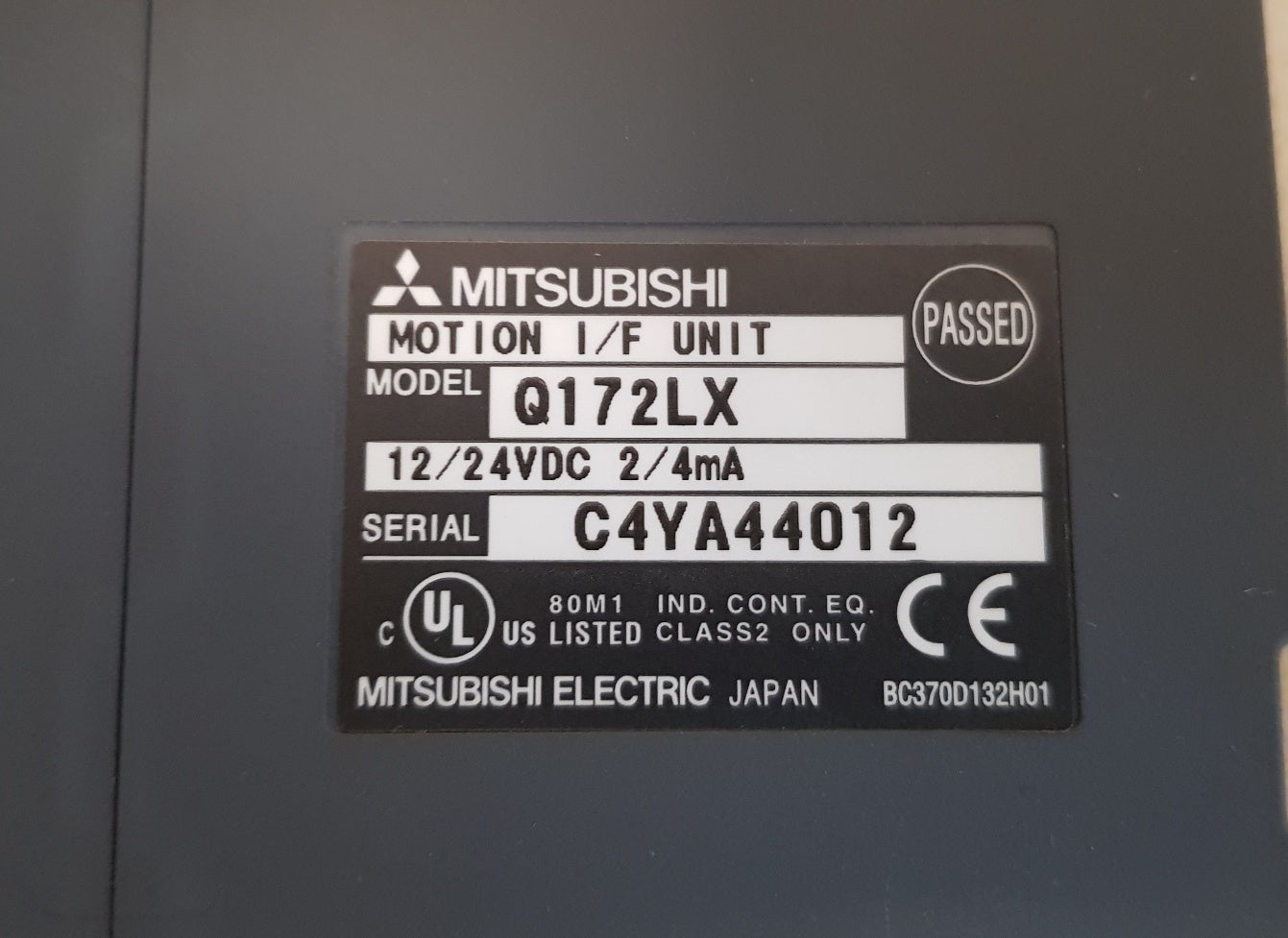 Mitsubishi q172lx motion i/f unit 12/24vdc 2/4ma