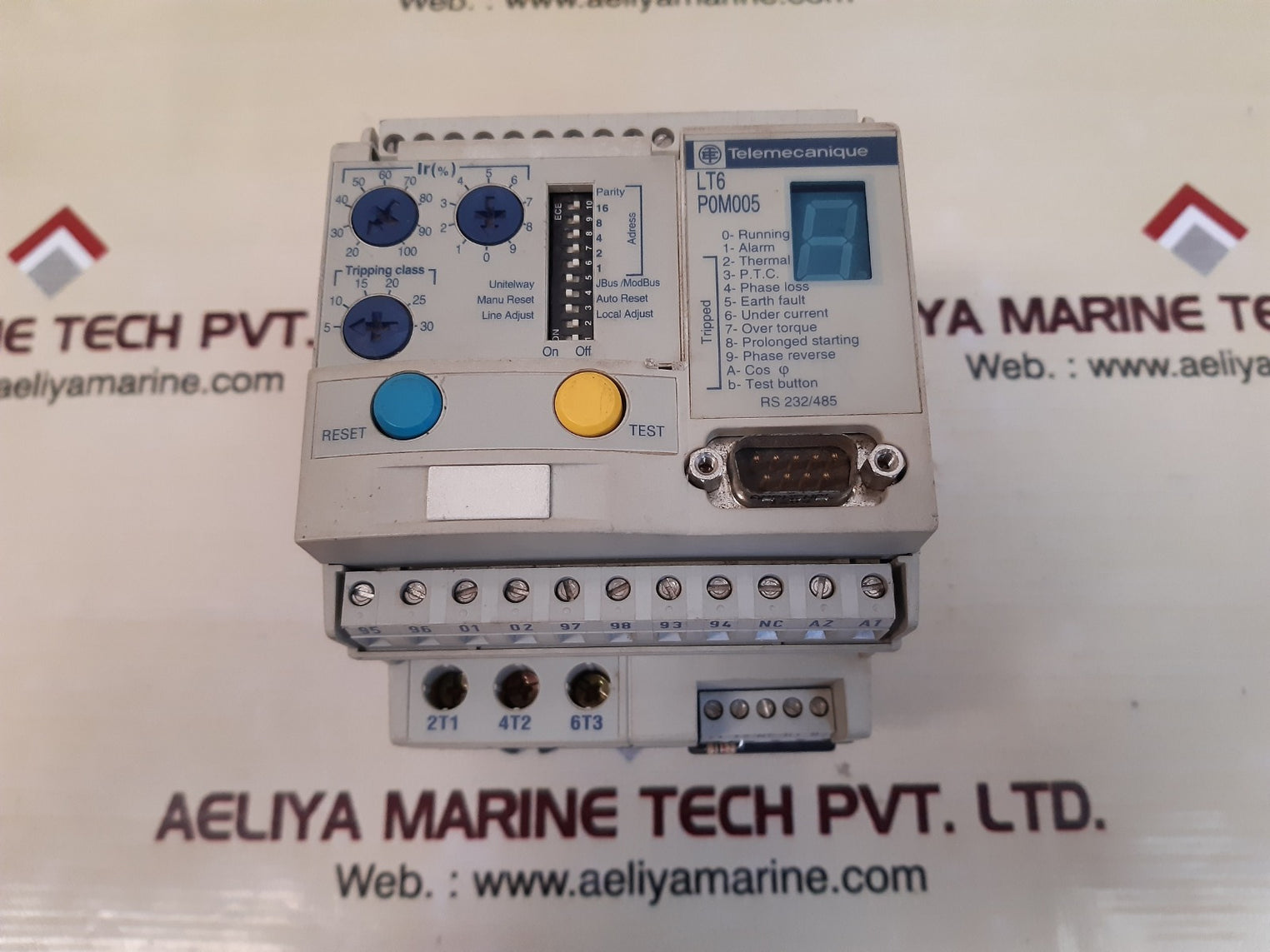 Telemecanique lt6 p0m005 motor protection overload relay 