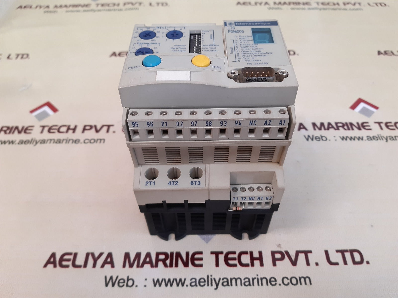Telemecanique lt6 p0m005 motor protection overload relay 