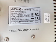 Vingtor stentofon vpa-400 power amplifier