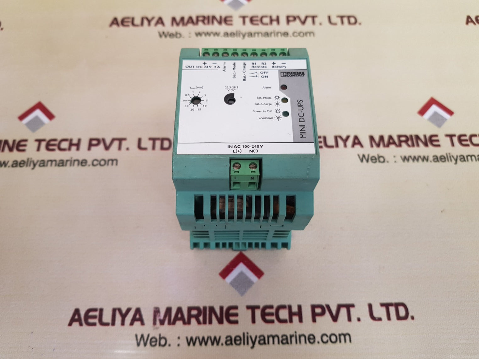 Phoenix contact mini-dc-ups/24dc/2 power supply