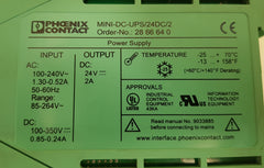 Phoenix contact mini-dc-ups/24dc/2 power supply
