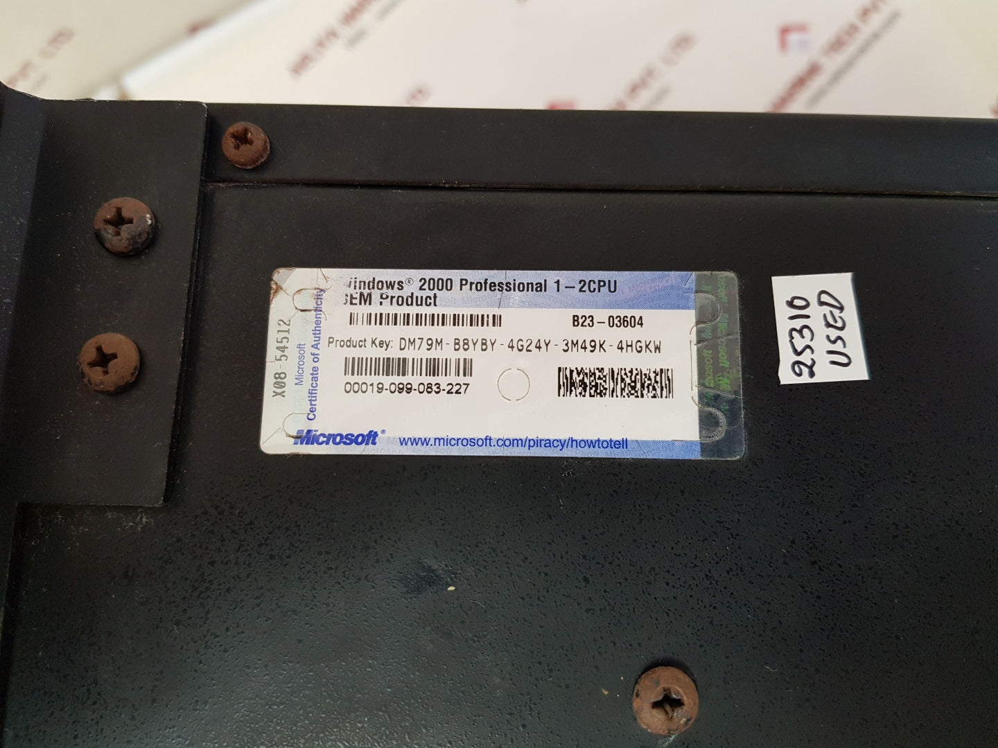 Microsoft windows 2000 professional 1-2cpu