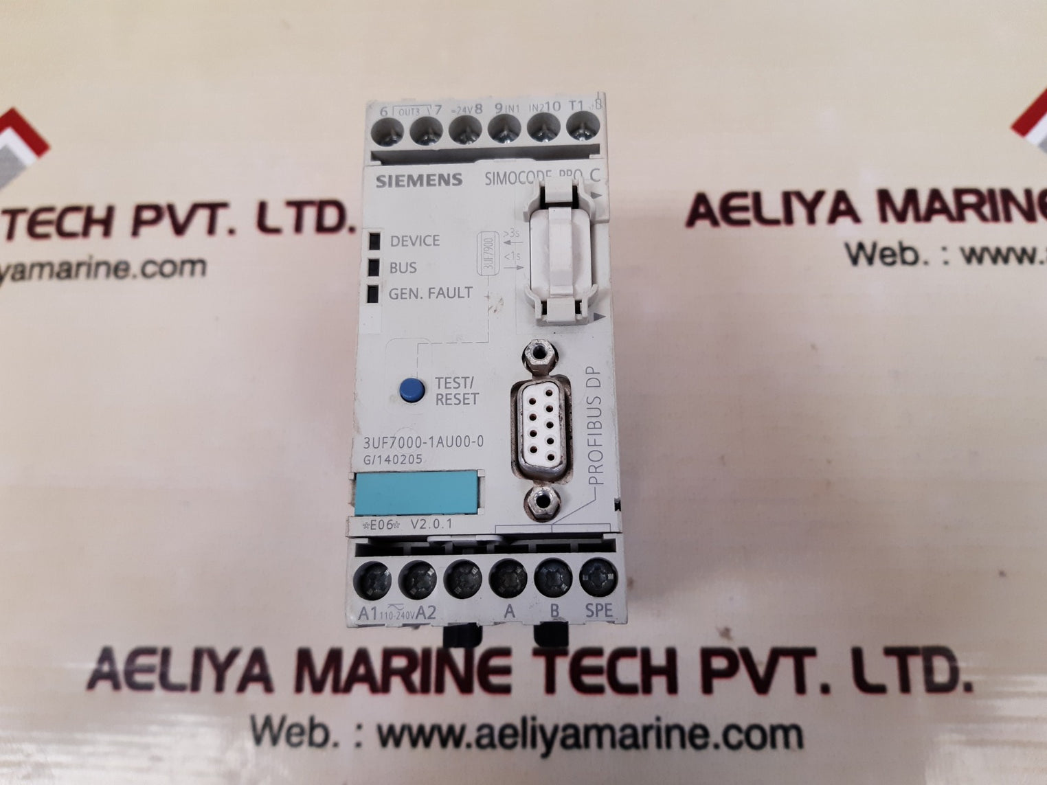 Siemens simocode pro c 3uf7000-1au00-0 motor control module 