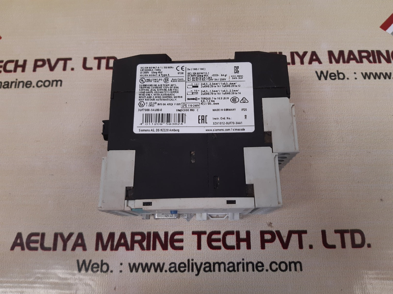 Siemens simocode pro c 3uf7000-1au00-0 motor control module 