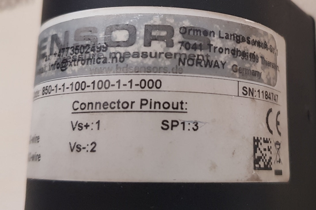 Bd sensors pa 430 pressure transmitter