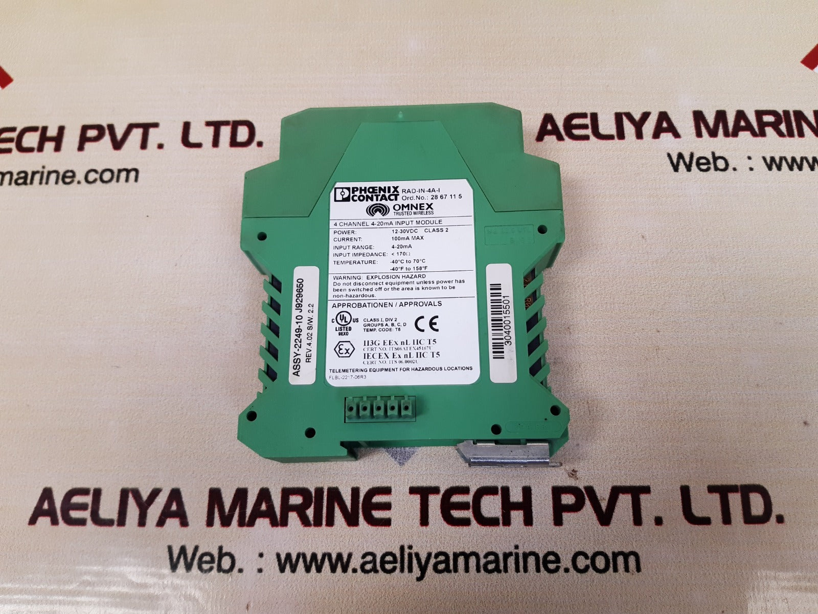 Phoenix contact rad-in-4a-i extention module 