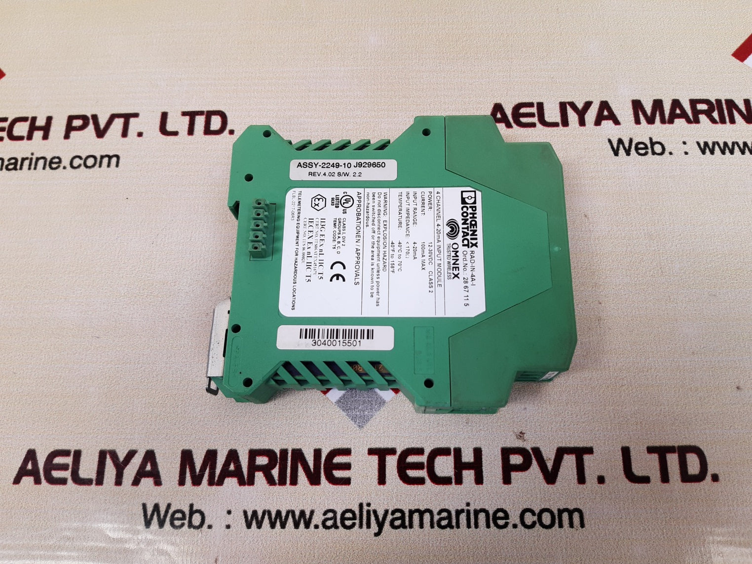 Phoenix contact rad-in-4a-i extention module 