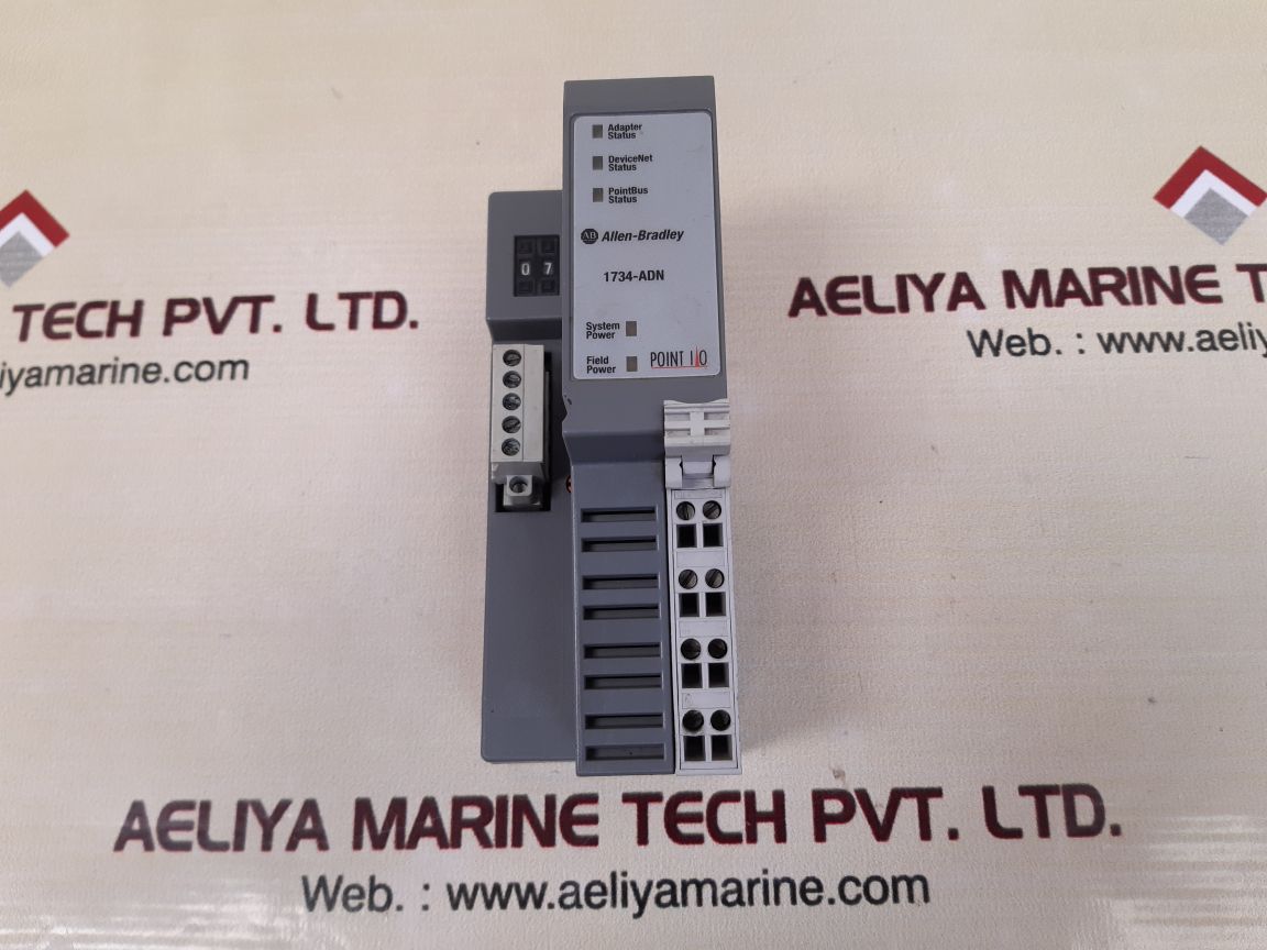 Allen-bradley 1734-adn ser.b point i/o adapter with 1734-rtb ser.a