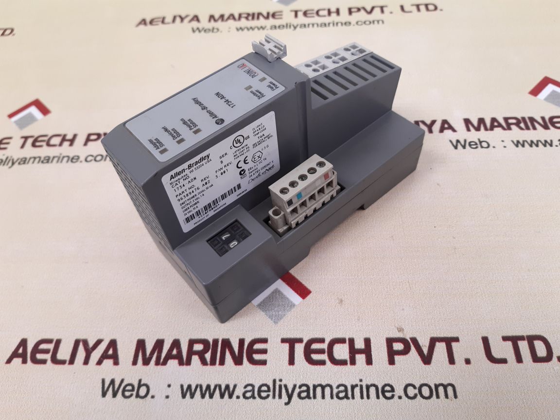 Allen-bradley 1734-adn ser.b point i/o adapter with 1734-rtb ser.a