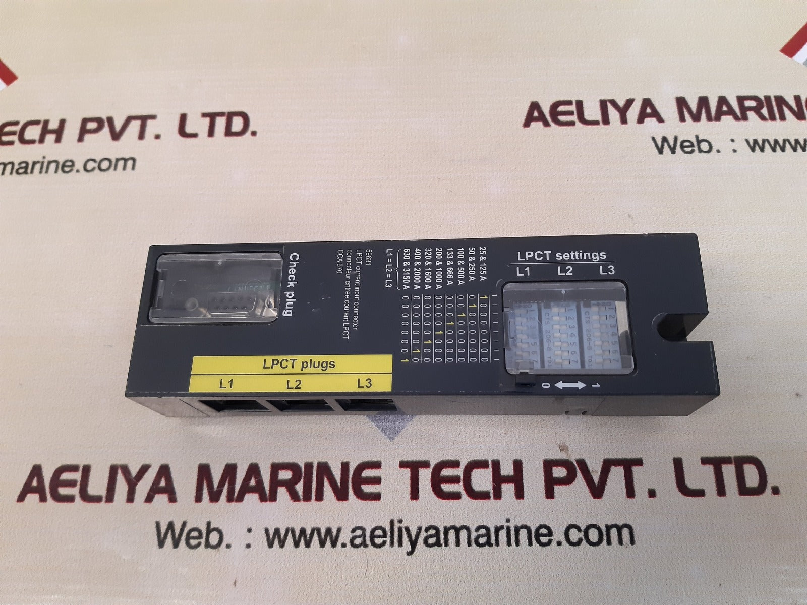 Lpct current input connector cca 670
