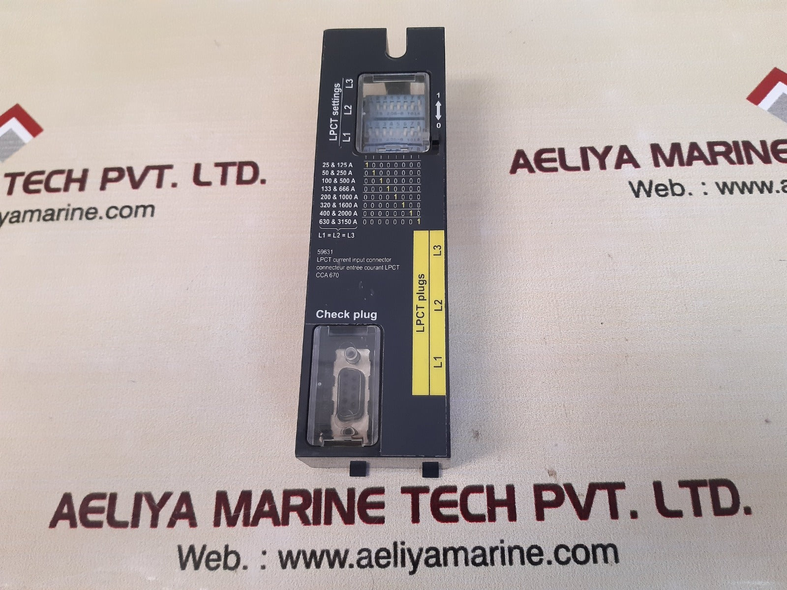 Lpct current input connector cca 670