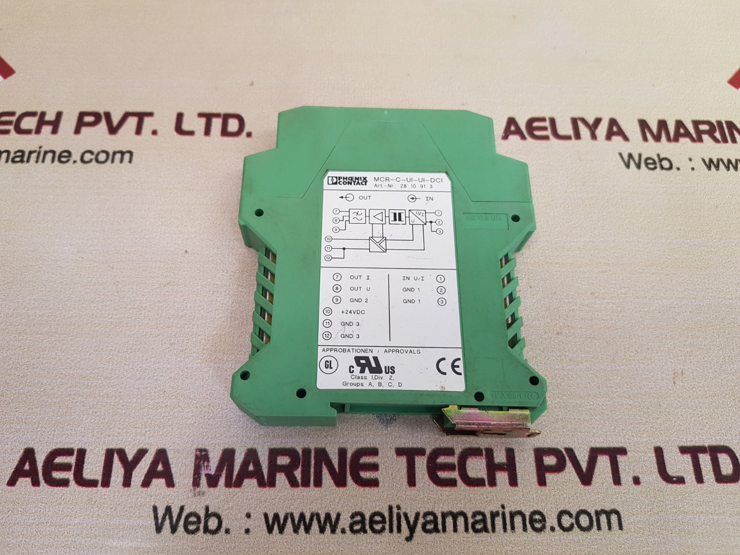 Phoenix contact mcr-c-ui-ui-dci converter 0-20 ma