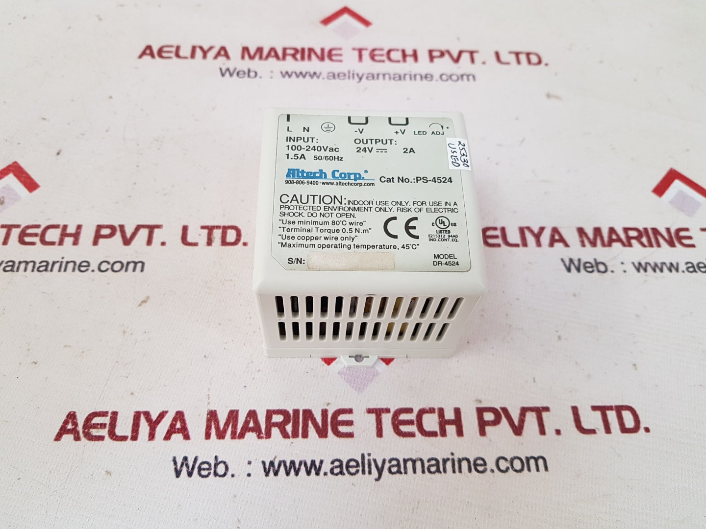 Altech Ps-4524 Power Supply 100-240 Vac 1.5A 50/60 Hz