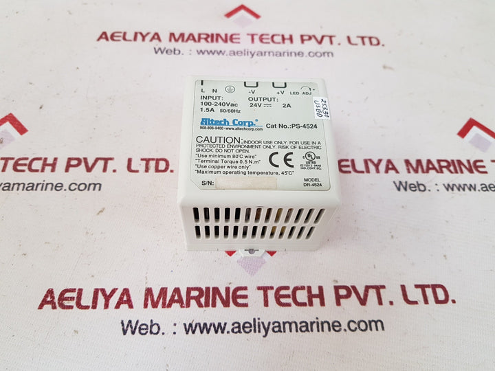 Altech Ps-4524 Power Supply 100-240 Vac 1.5A 50/60 Hz