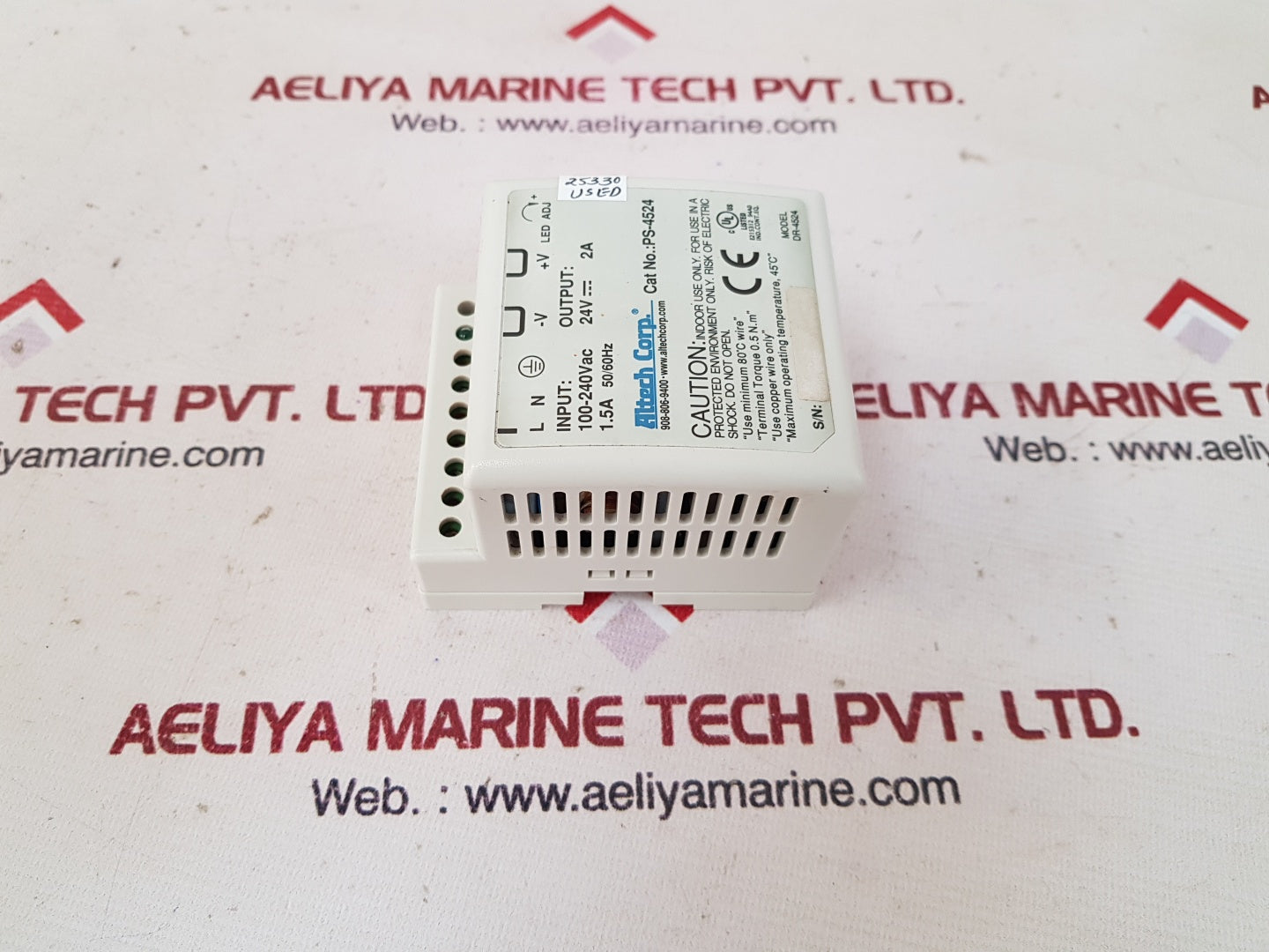 Altech ps-4524 power supply 100-240vac 24v 2a