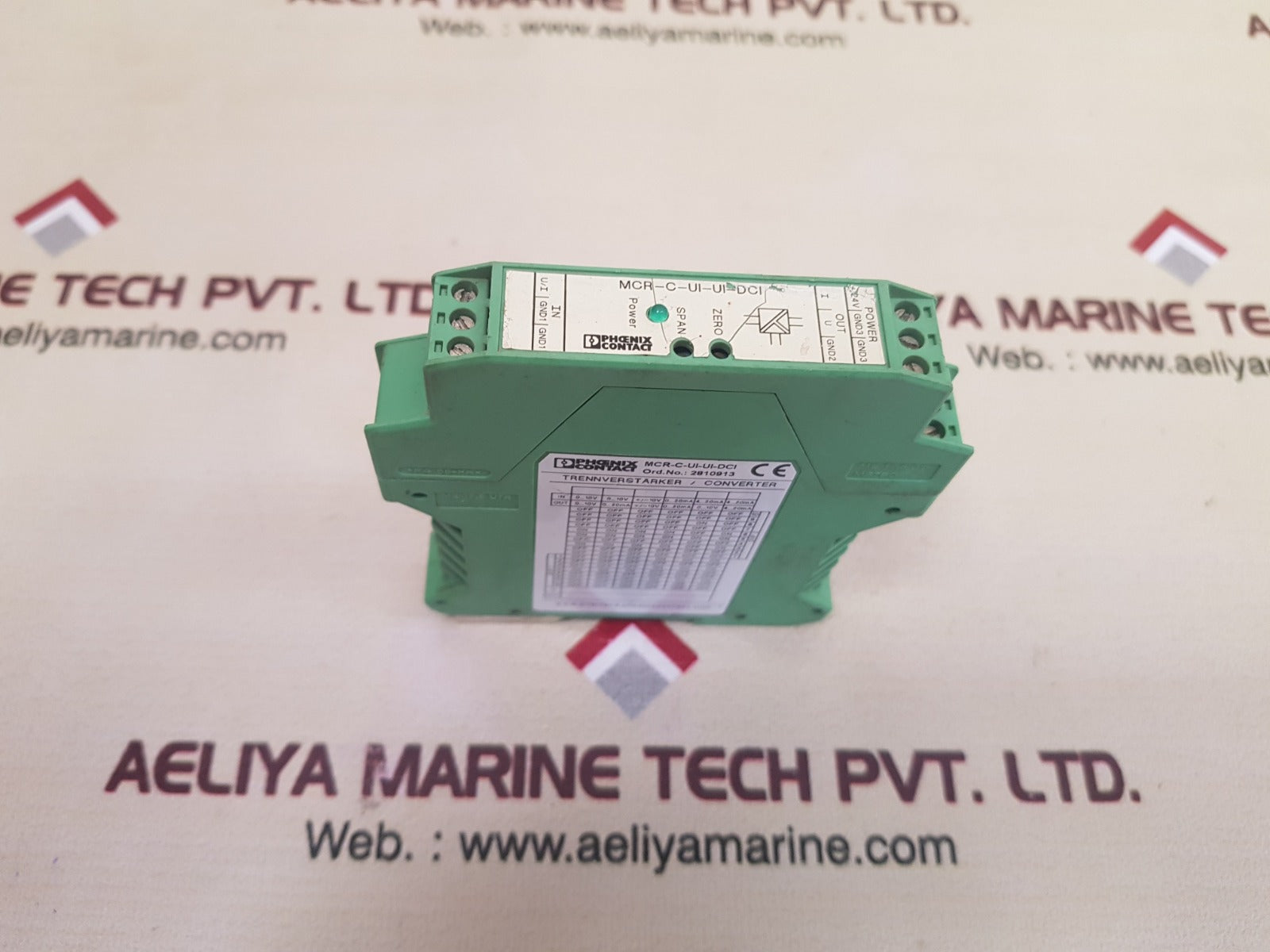 Phoenix contact mcr-c-ui-ui-dci isolating amplifier 2810913