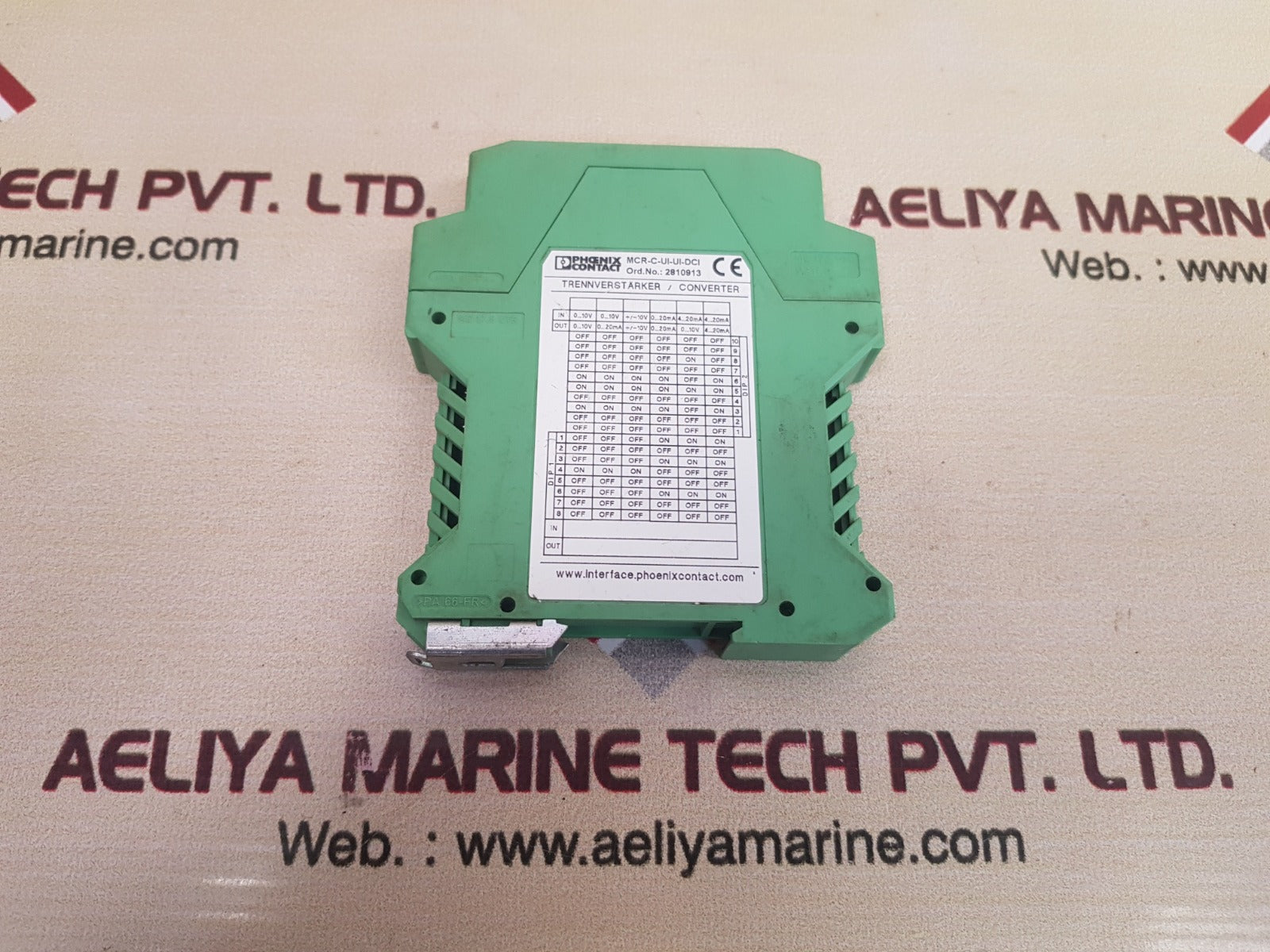 Phoenix contact mcr-c-ui-ui-dci isolating amplifier 2810913
