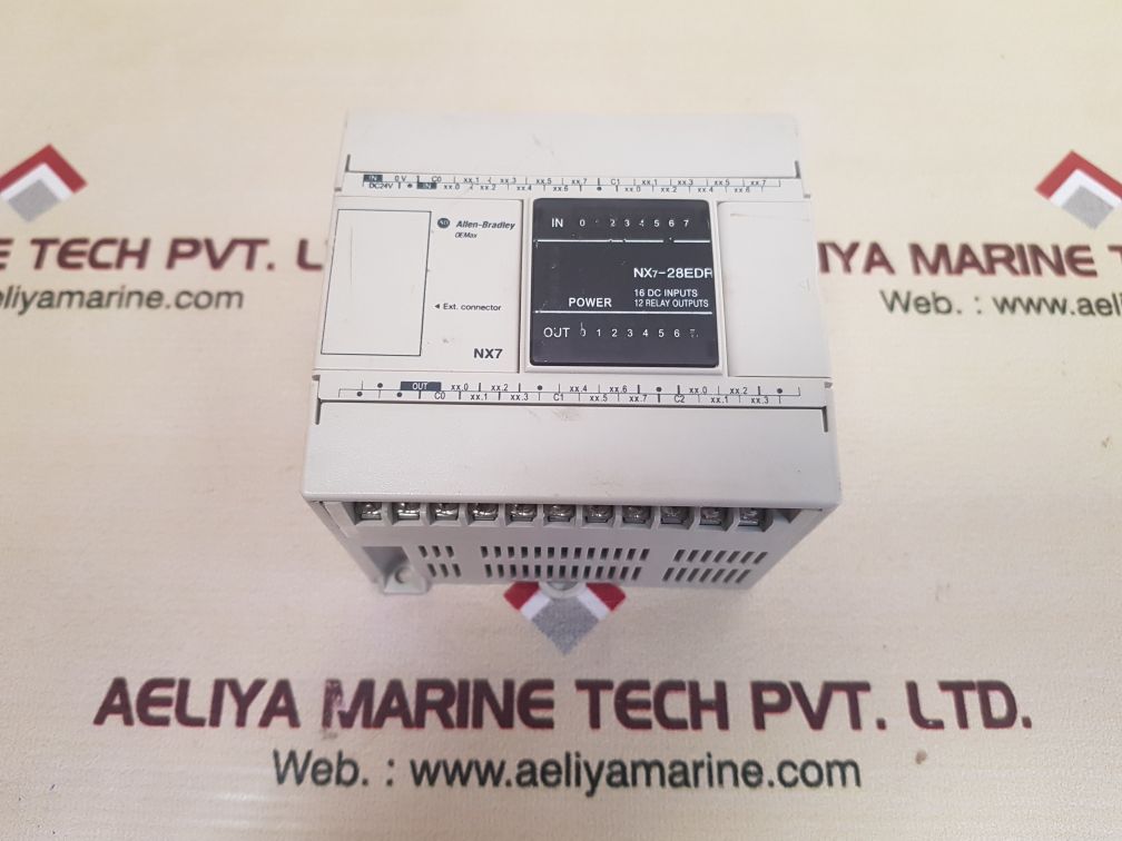 Allen-bradley 2001-nx7-28edr plc module 12 relay outputs ser.a rev.b 
