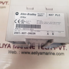 Allen-bradley 2001-nx7-28edr plc module 12 relay outputs ser.a rev.b 
