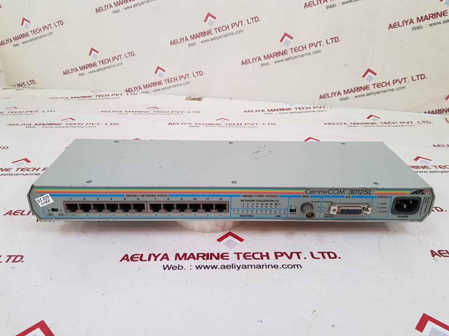 Allied telesyn centrecom 3012sl wired external ethernet network hub 
