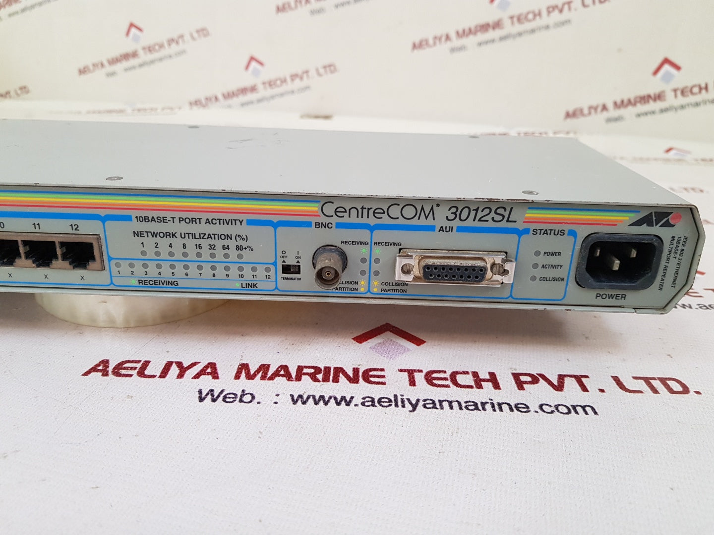 Allied telesyn centrecom 3012sl wired external ethernet network hub 