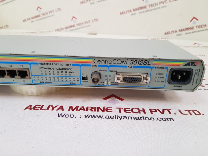 Allied telesyn centrecom 3012sl wired external ethernet network hub 