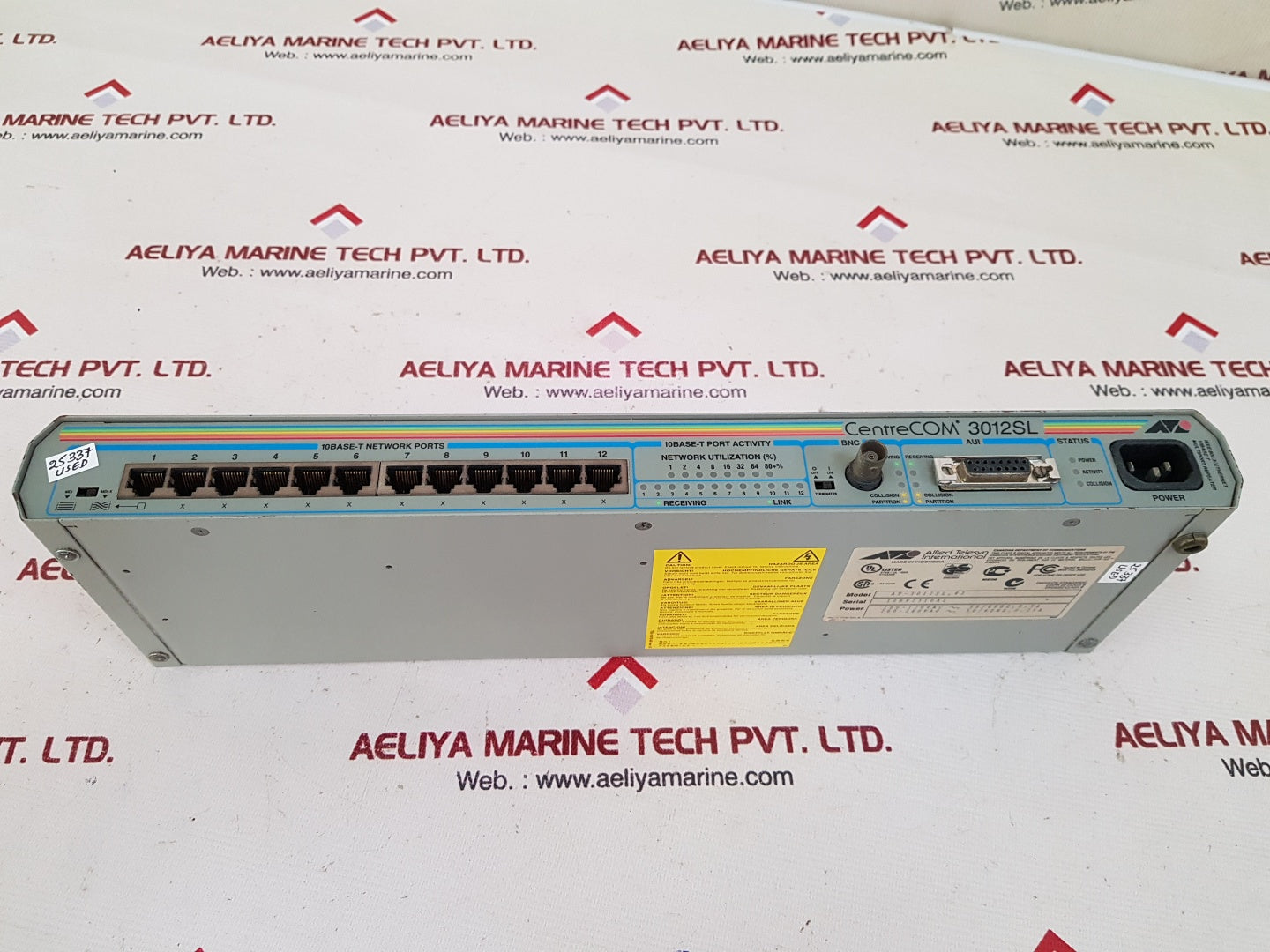 Allied telesyn centrecom 3012sl wired external ethernet network hub 