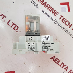 Magnecraft 784xdxm4l relay with 70-784d14-1 base 