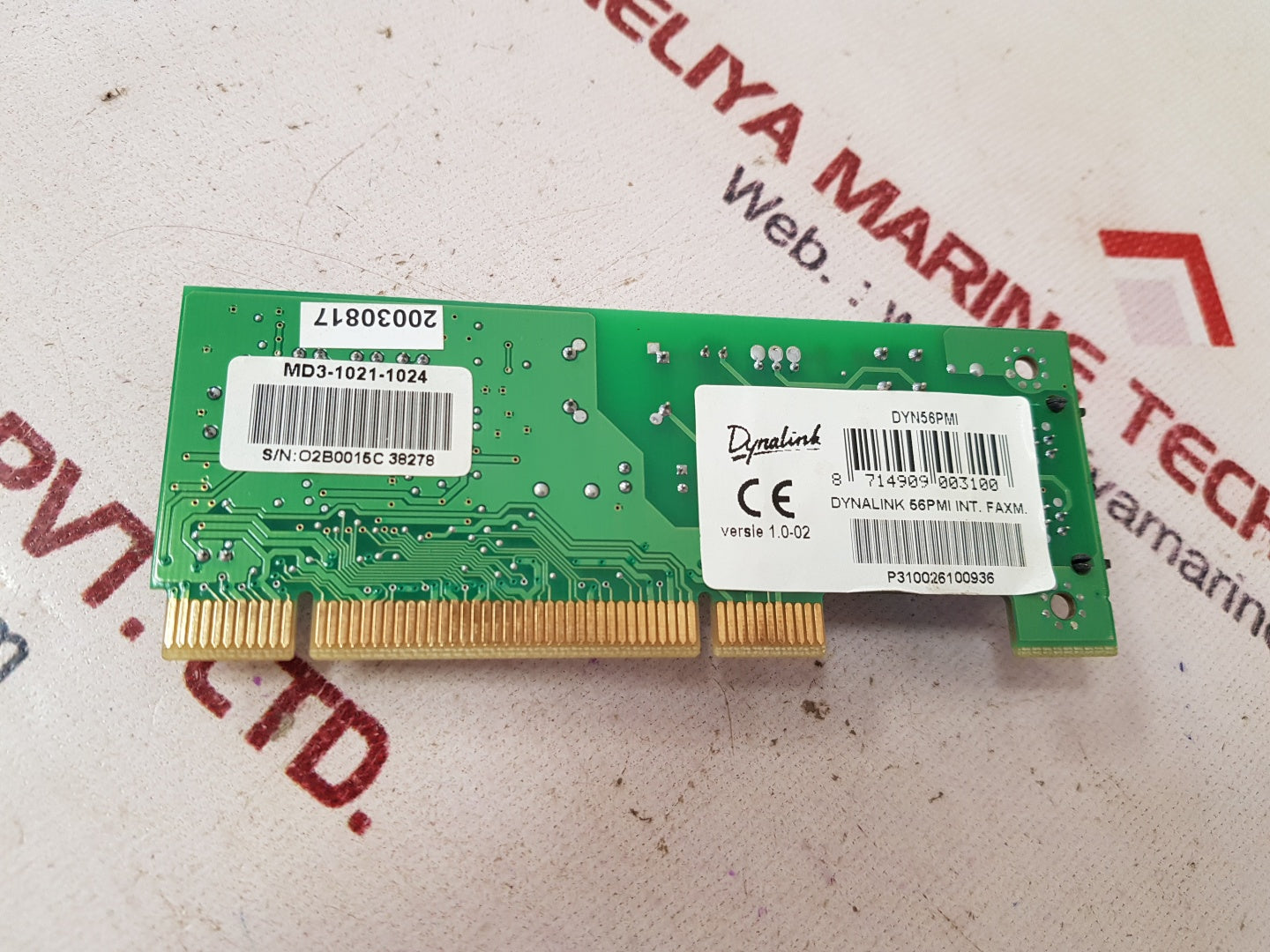 Dynalink dyn56pmi pcb card 552-0036-a001
