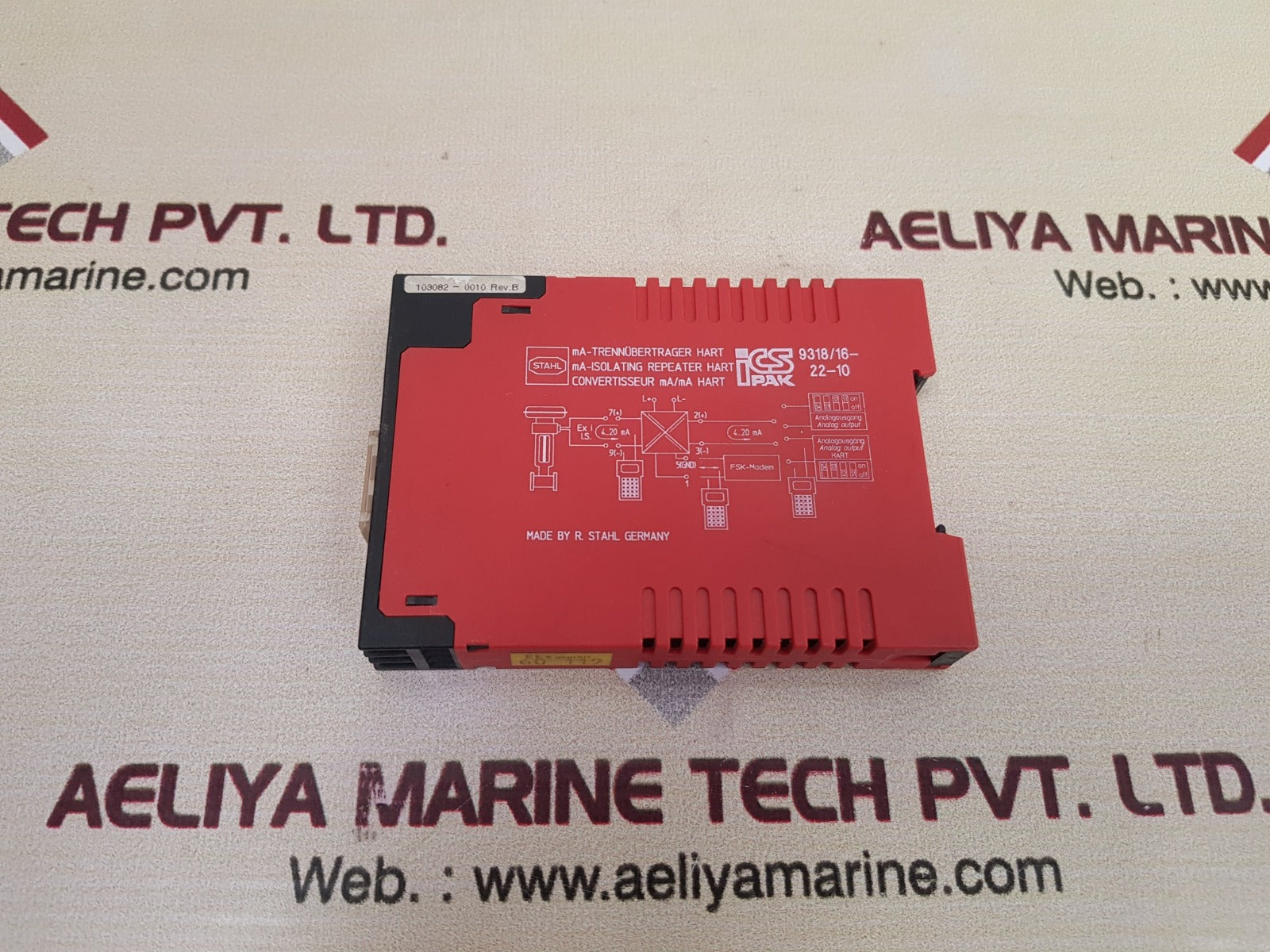 Stahl 9318/16-22-10 ma-isolating repeater hart