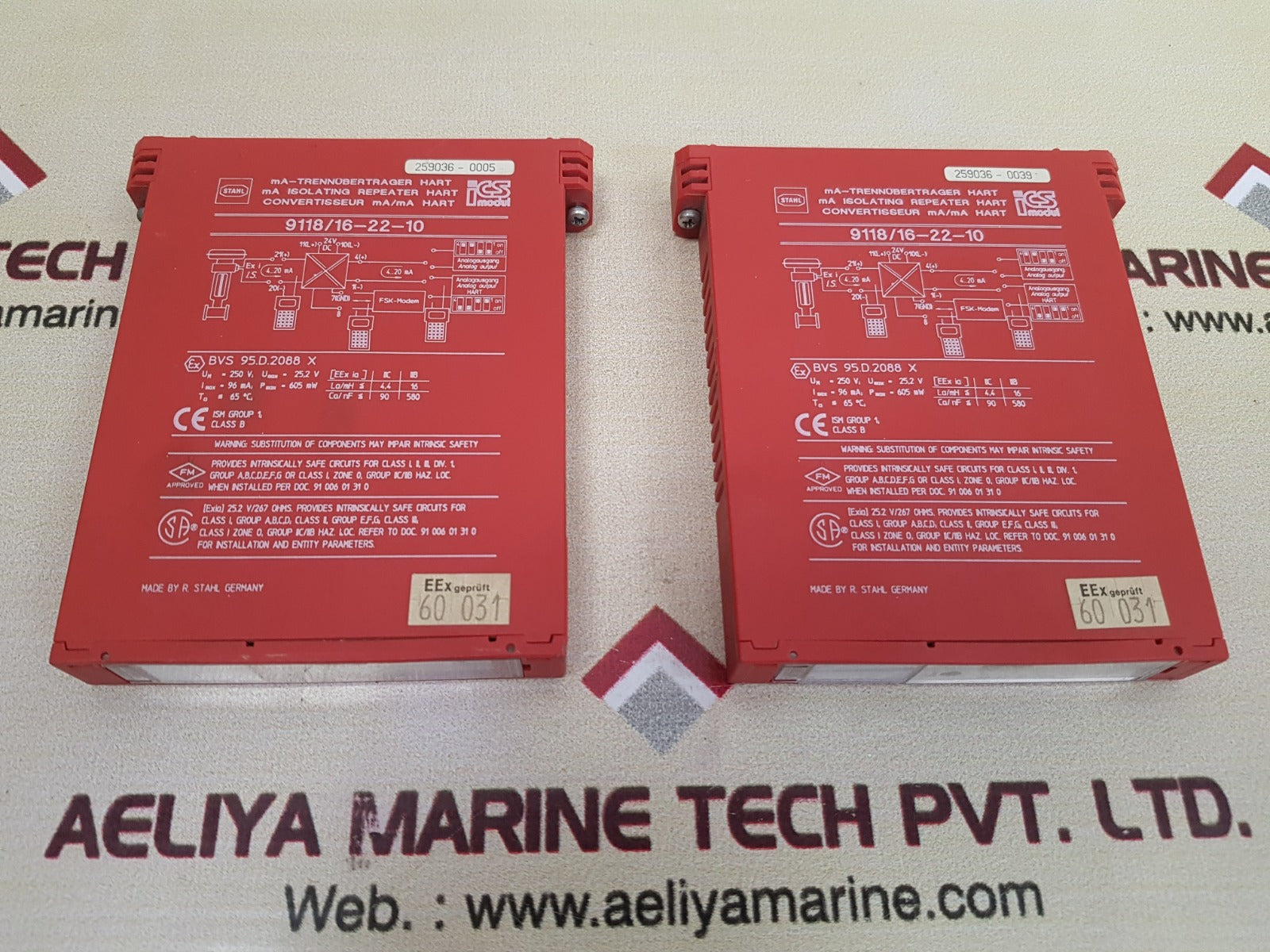 stahl 9118/16-22-10 ma isolating repeater hart