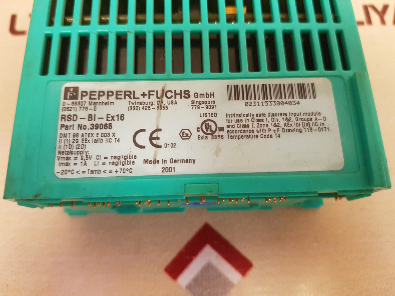 Pepperl+fuchs rsd-bi-ex16 isolated switch amplifier 