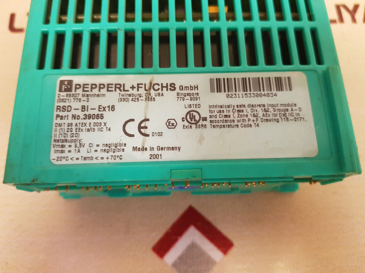 Pepperl+fuchs rsd-bi-ex16 isolated switch amplifier 
