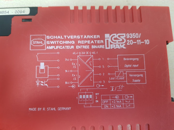 Stahl 9350/20-11-10 switching repeater module 