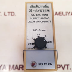 Electromatic s-system sa 105 220 delay on operate