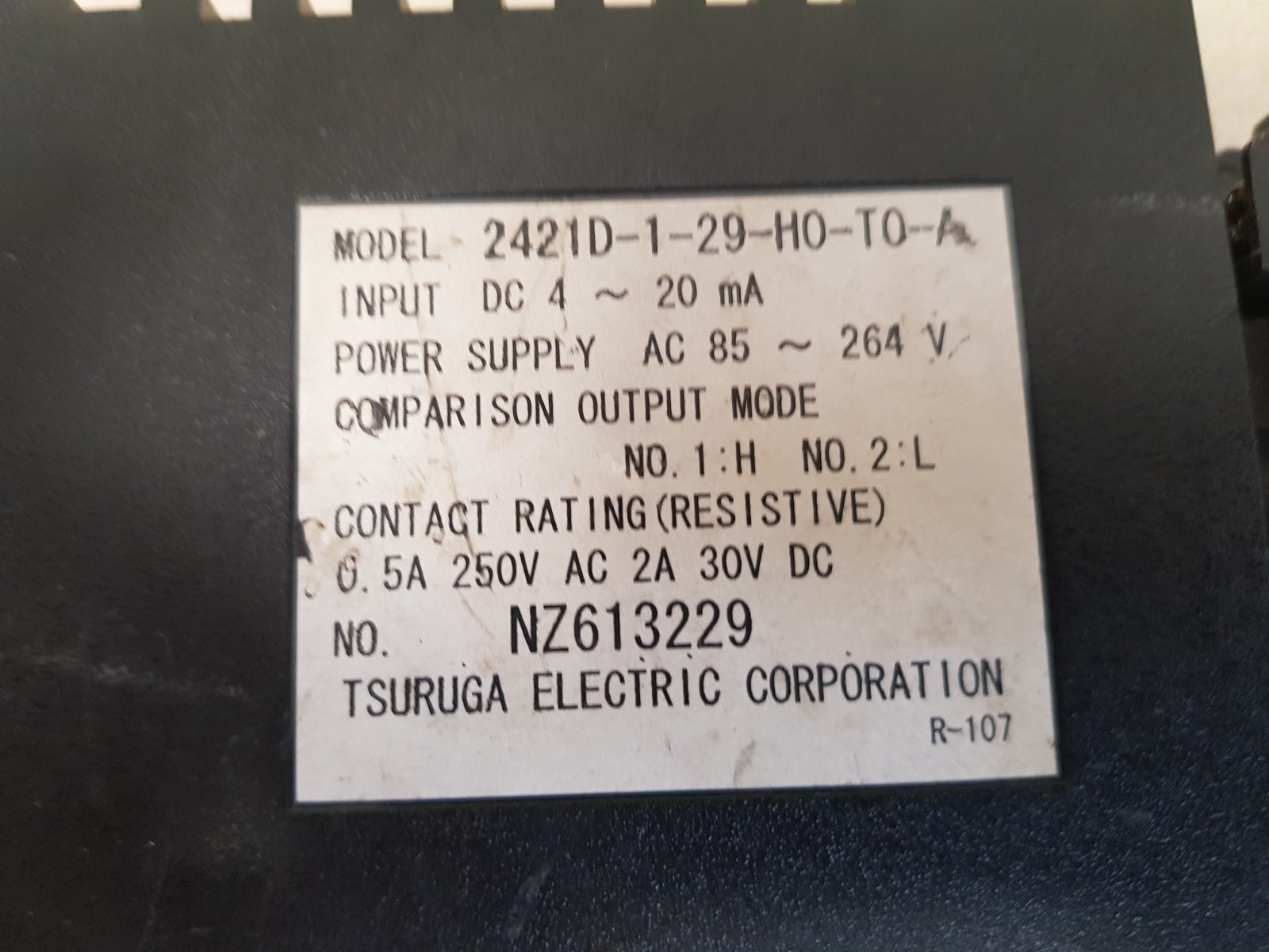 Tsuruga 2421d-1-29-h0-t0-a detect relay dc 4~20 ma
