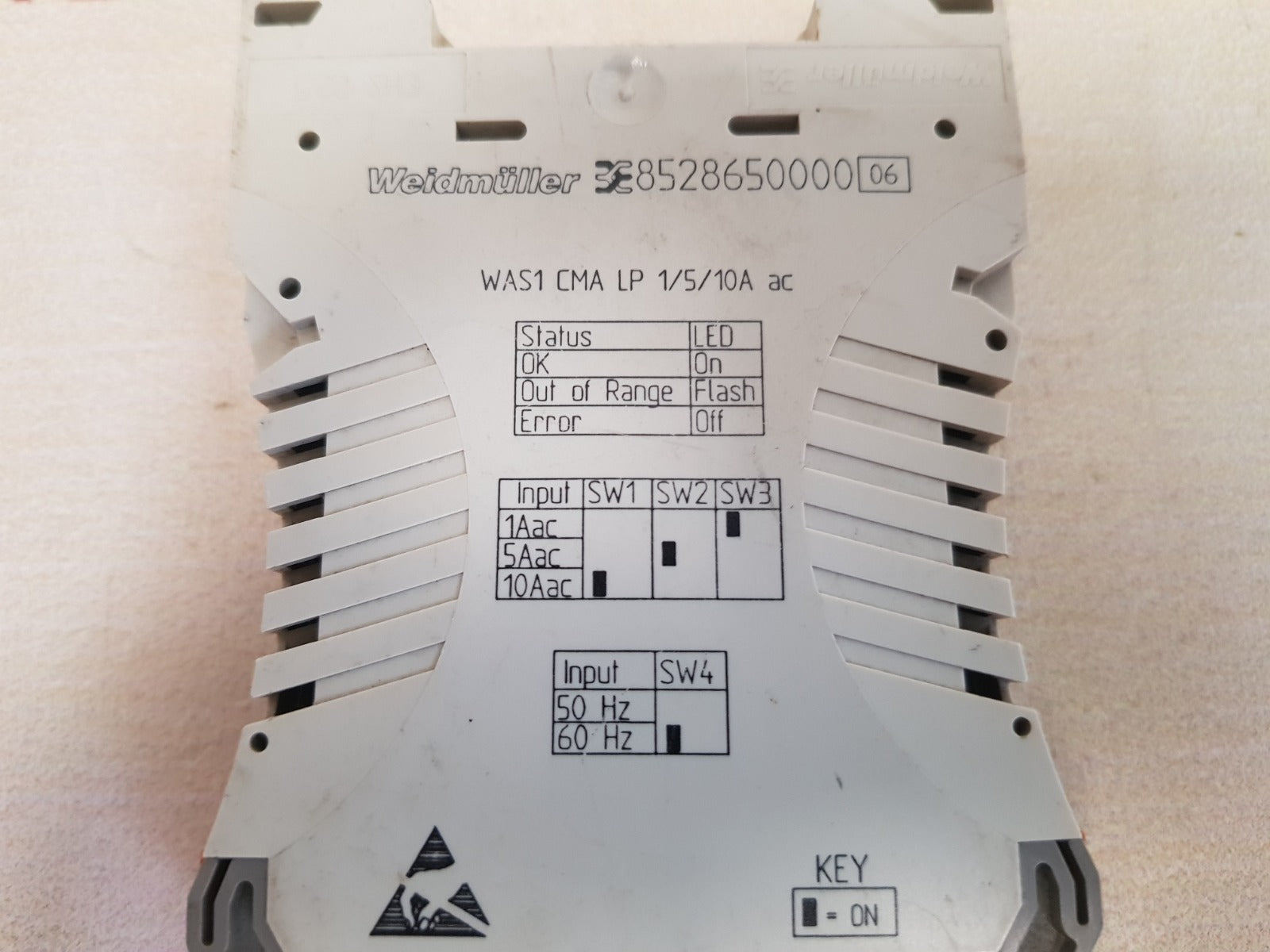 Weidmuller was1 cma lp 1/5/10a ac isolation transmitter 8528650000 