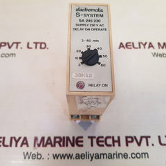 Electromatic s-system sa 245 230 delay on operate 3-60 min
