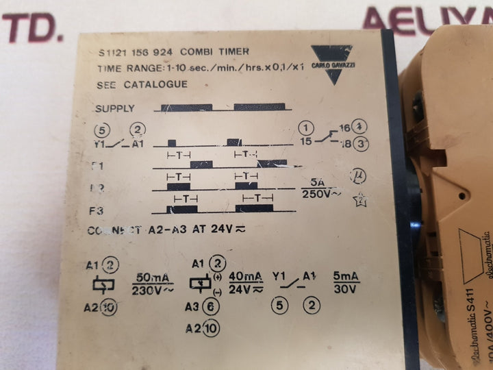 Carlo gavazzi s 1121 156 924 combi timer with base