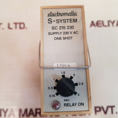 Electromatic s-system sc 215 230 one shot timer