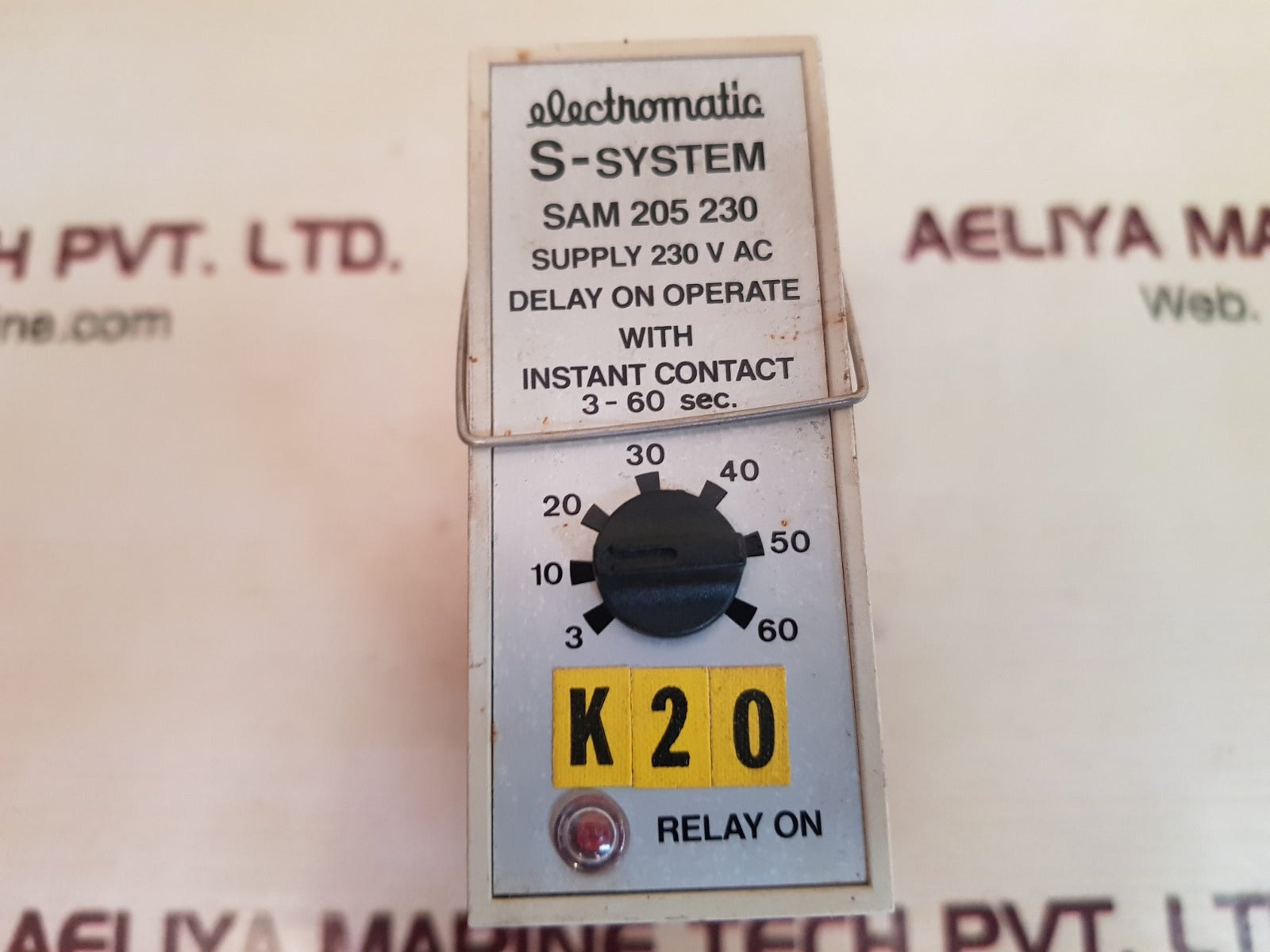 Electromatic s-system sam 205 230 delay on operate with instant contact