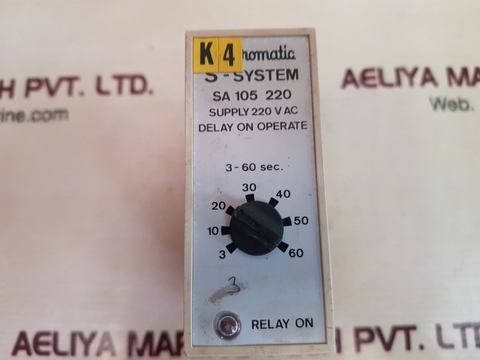 Electromatic s-system sa 105 220 delay on operate 3-60 sec