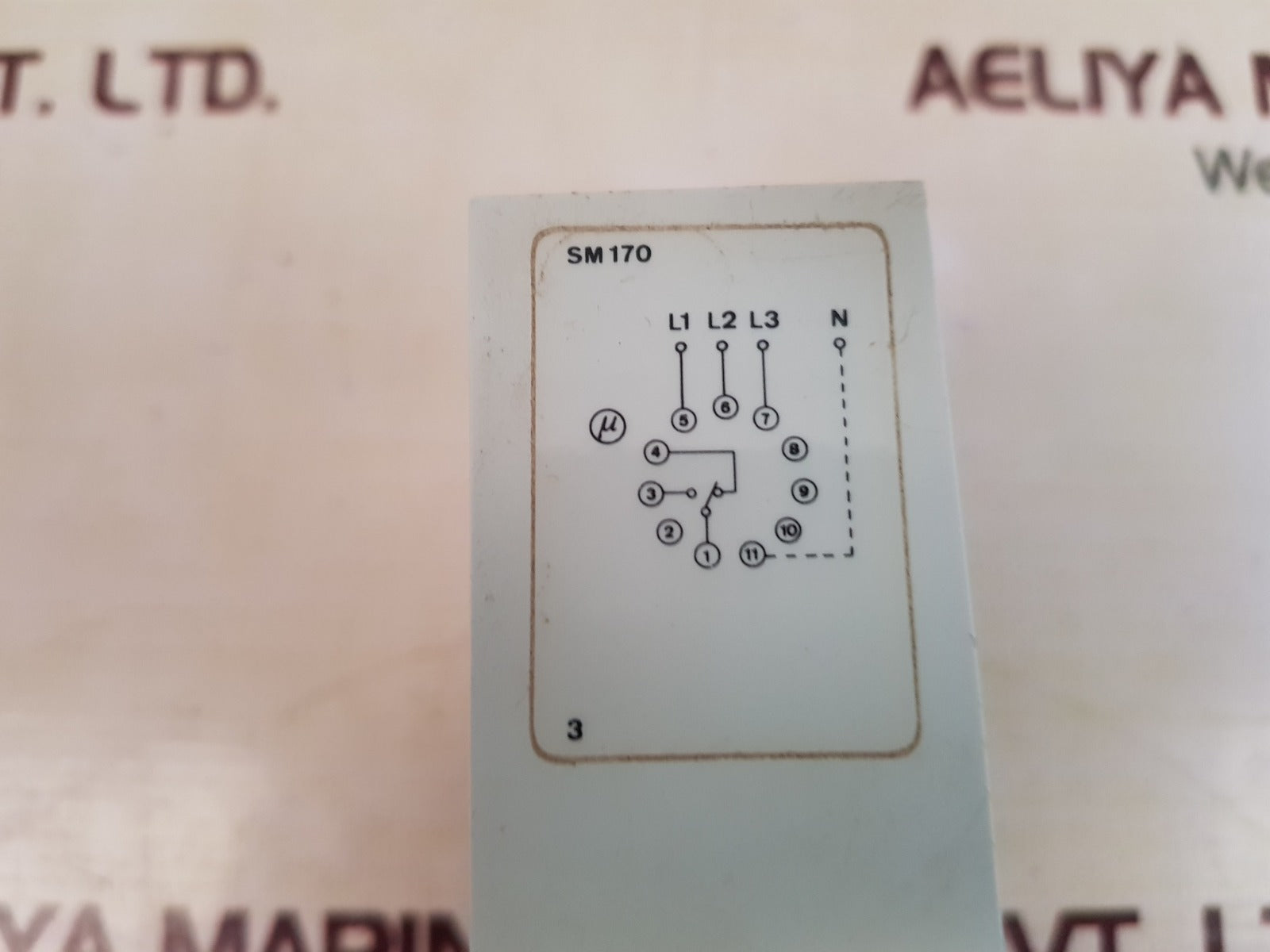 Electromatic s-system sm 170 440 3-phase sequence voltage relay with base