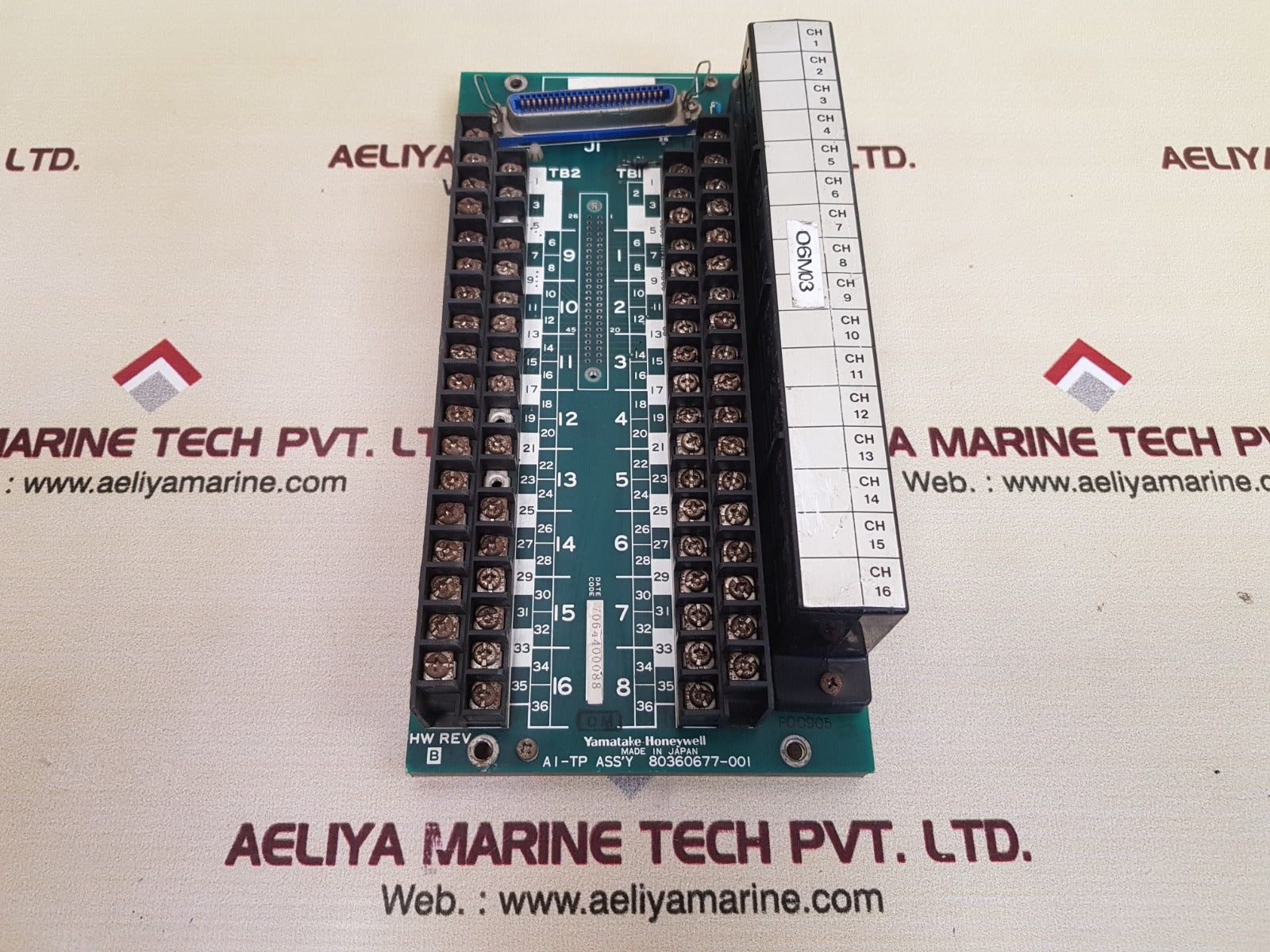 Yamatake honeywell ai-tp 80360677-001 board