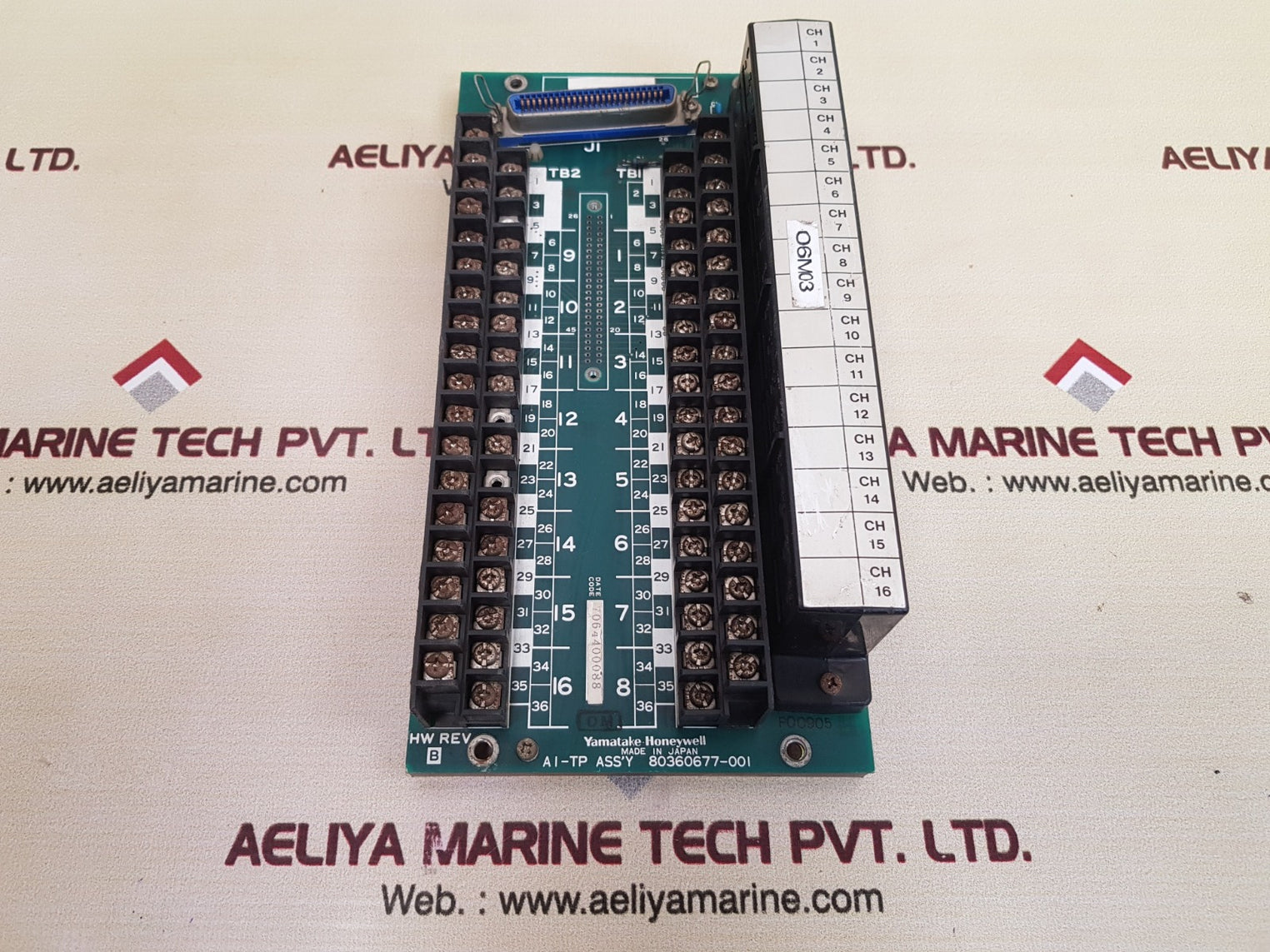 Yamatake honeywell ai-tp 80360677-001 board