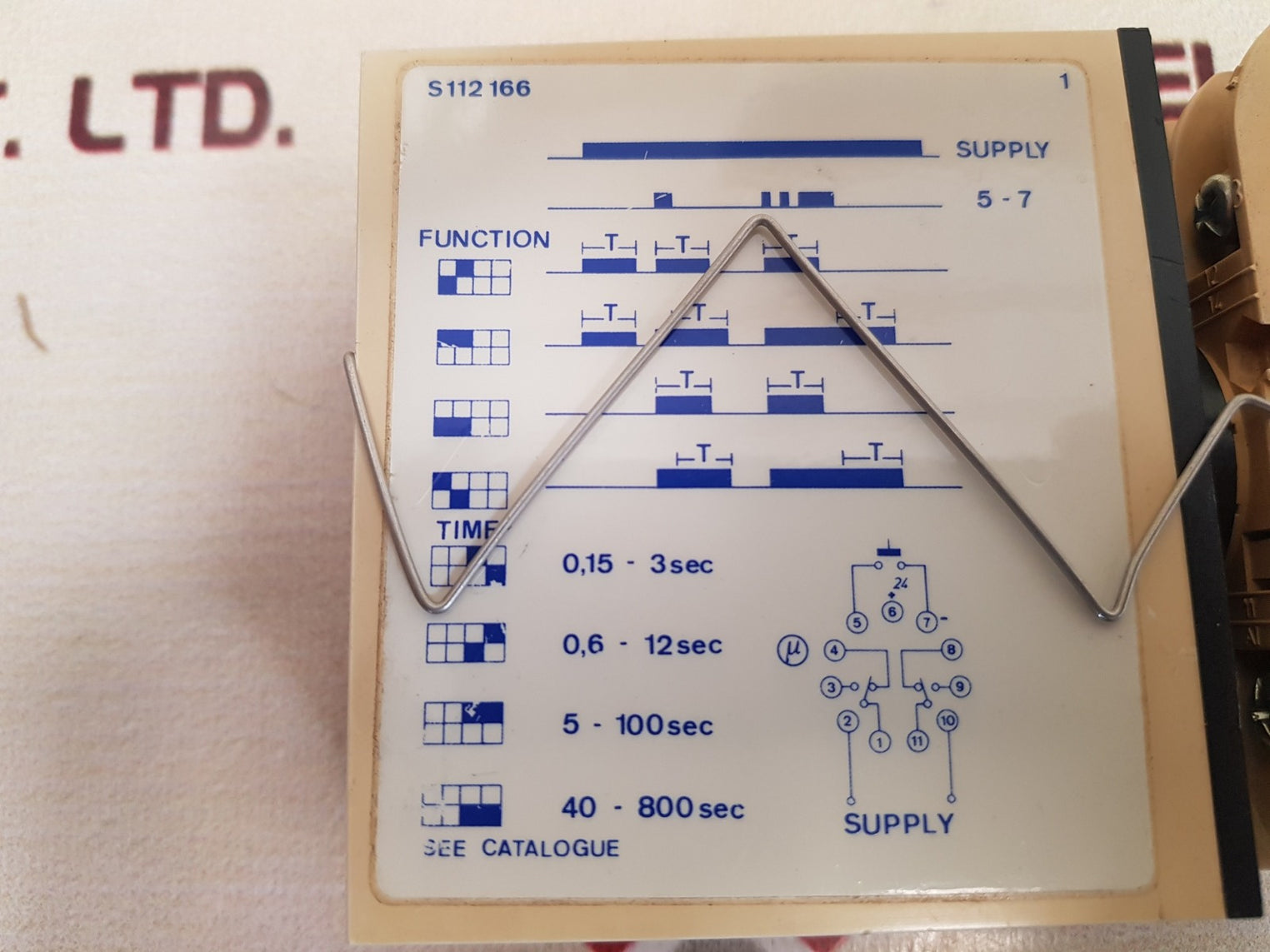 Electromatic s-system s112166 724 interval timer