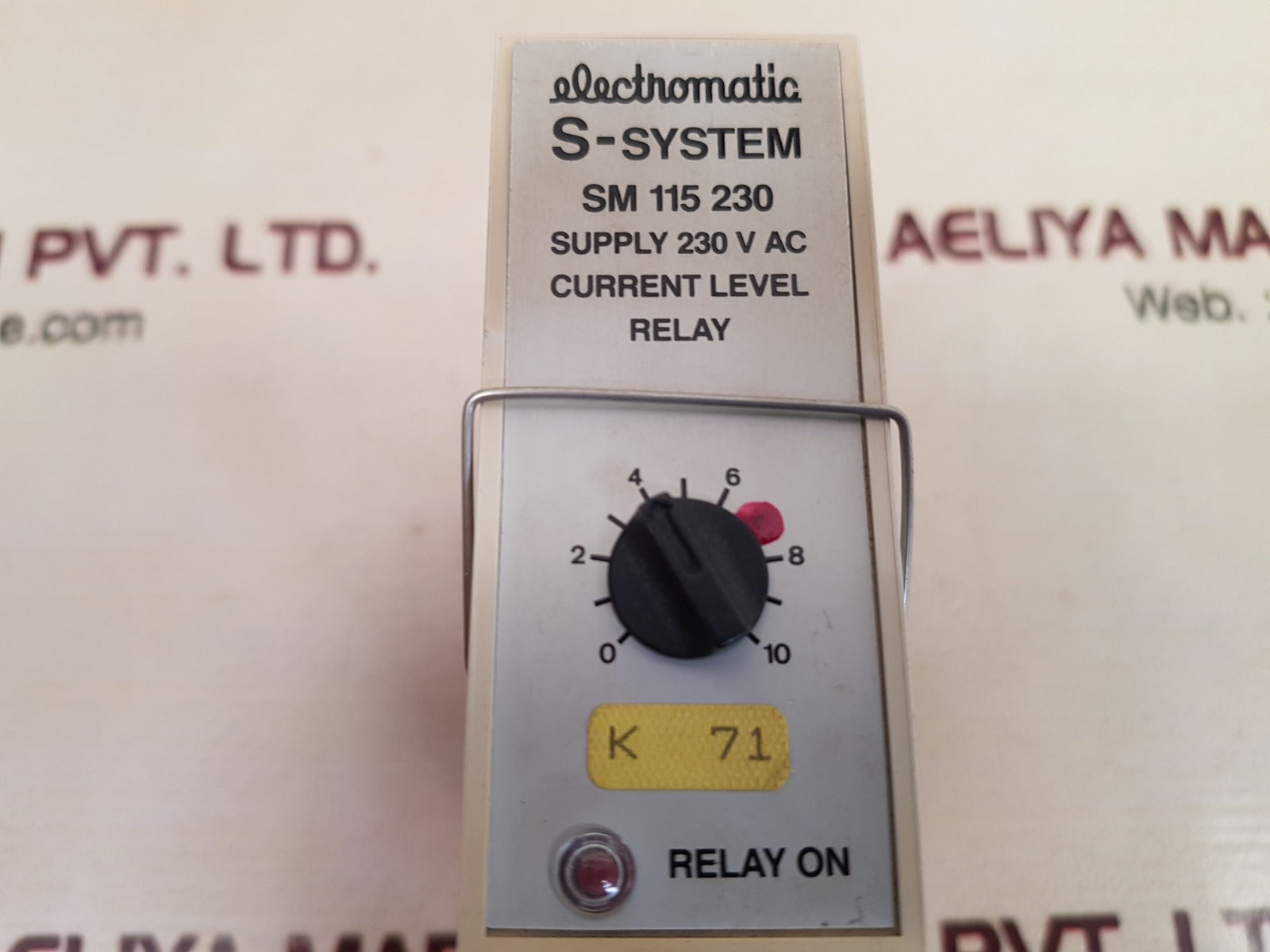 Electromatic s-system sm 115 230 current level relay